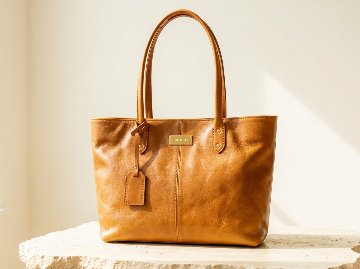 SIRÓCHA tan leather tote